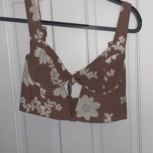 For Love and Lemons Sweet Jane crop top